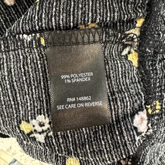 NWT Torrid Tube Top Shirt Plus Size 3X Tank Top Black Floral Stretch NEW - Picture 7 of 9